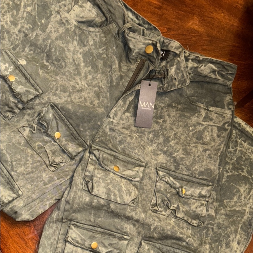 BOOHOO MAN Green Cargo pants